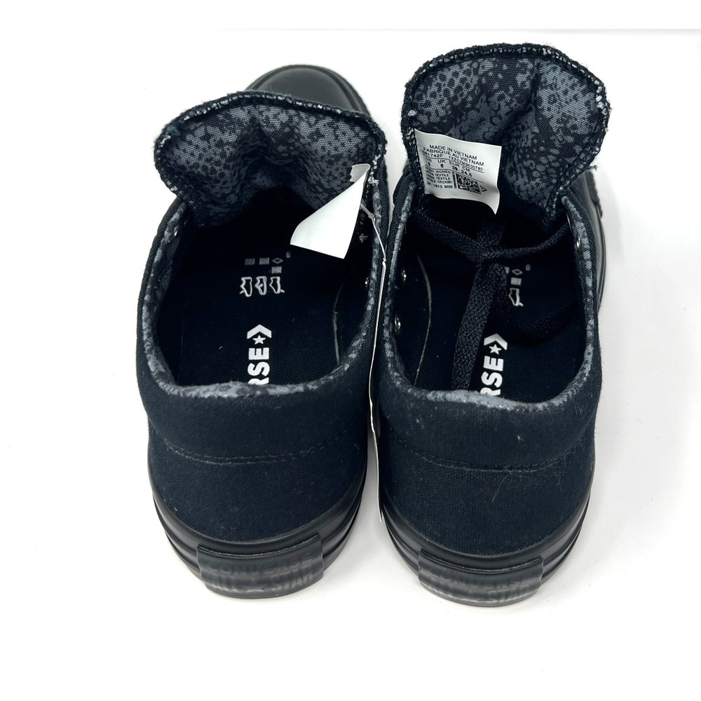 Converse CTAS Madison Low‎ Triple Black/Gold Women Size 8 "Black Mason" - Picture 3 of 10
